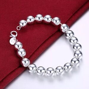 COPY - 925 Ball Bracelet Sterling Silver! 10mm